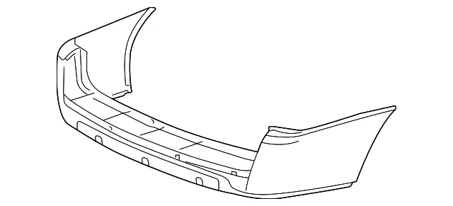 Rear Upper Bumper Cover - GM (12336004)