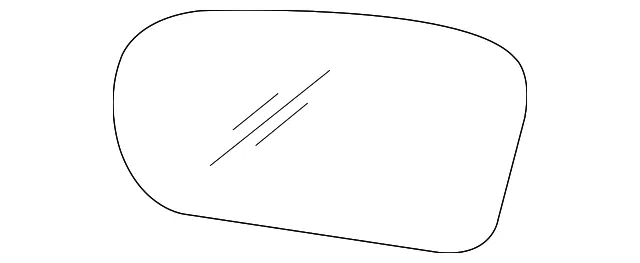 Mirror O/S Rear View Refl Gl - GM (12365281)