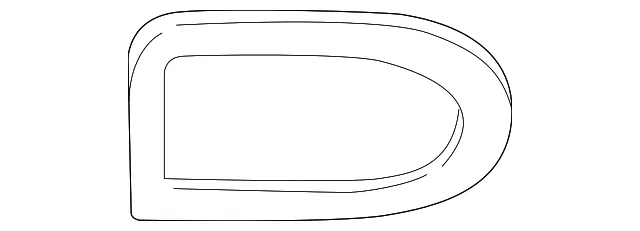 Mirror O S Rear View Refl Gl - GM (12482405)