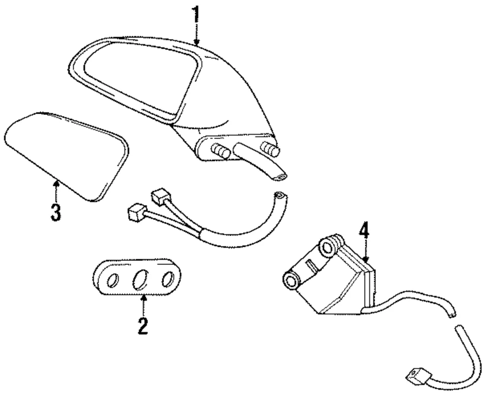 Motor Kit O/S Mirror Elec - GM (12503602)
