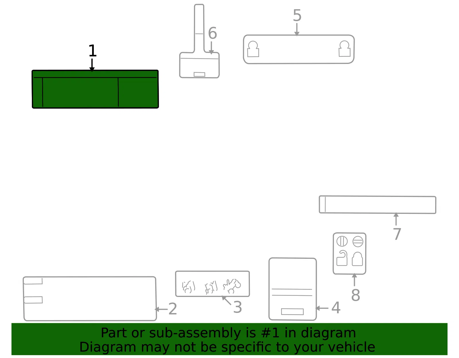 Emission Label - GM (12608964) - view 2