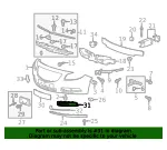 Driver Side Front Bumper Fascia Outer Insert - GM (13238370) - view 7