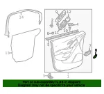 Cocoa Passenger Side Door Inside Handle Bolt Finish Cap - GM (13286523) - view 6