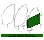 Driver Side Front Door Outer Panel - GM (13286647) - view 6