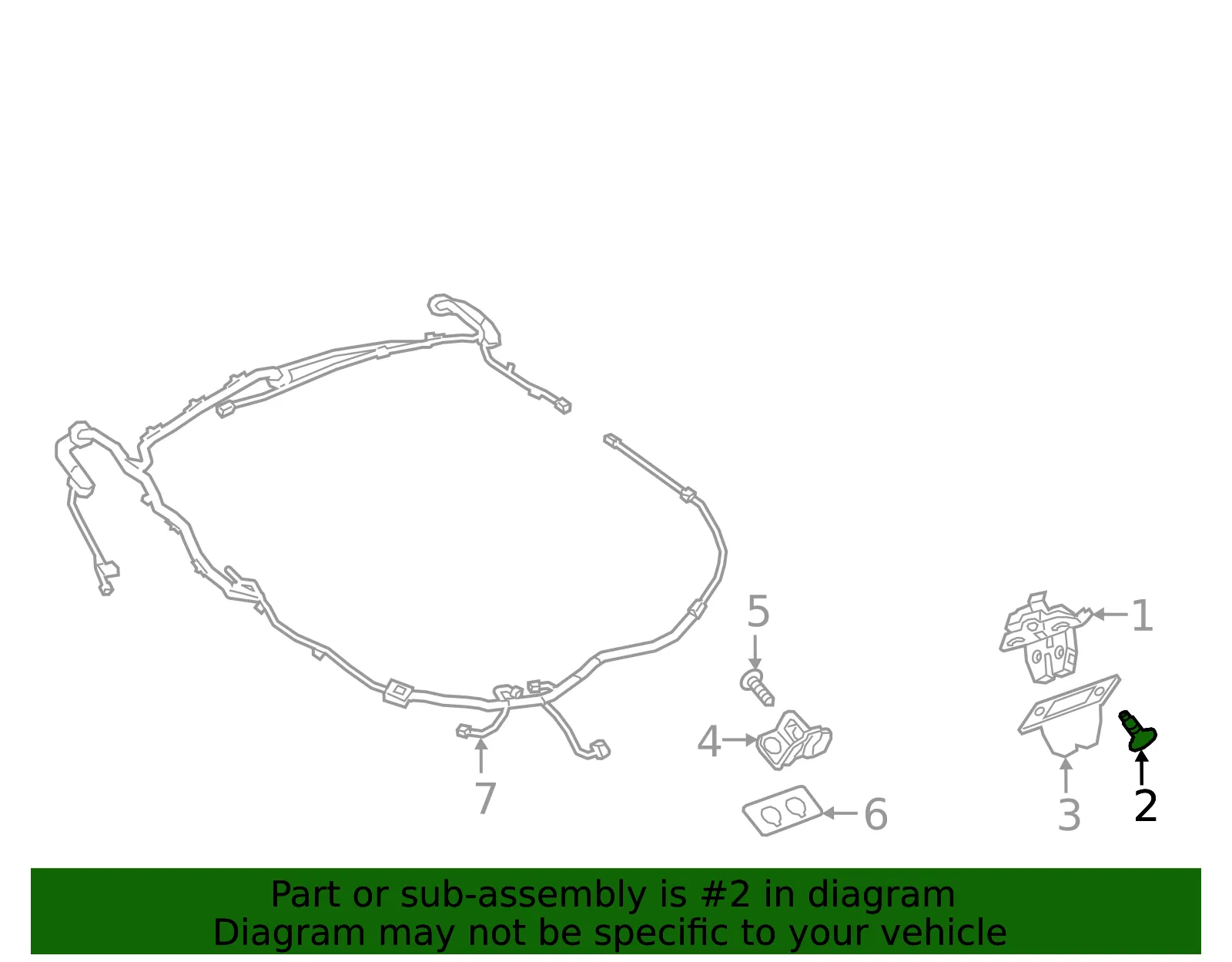 Latch Bolt - GM (13344298) - view 3