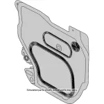 Water Deflector - Passenger Side (RH) - GM (13453874) - view 5