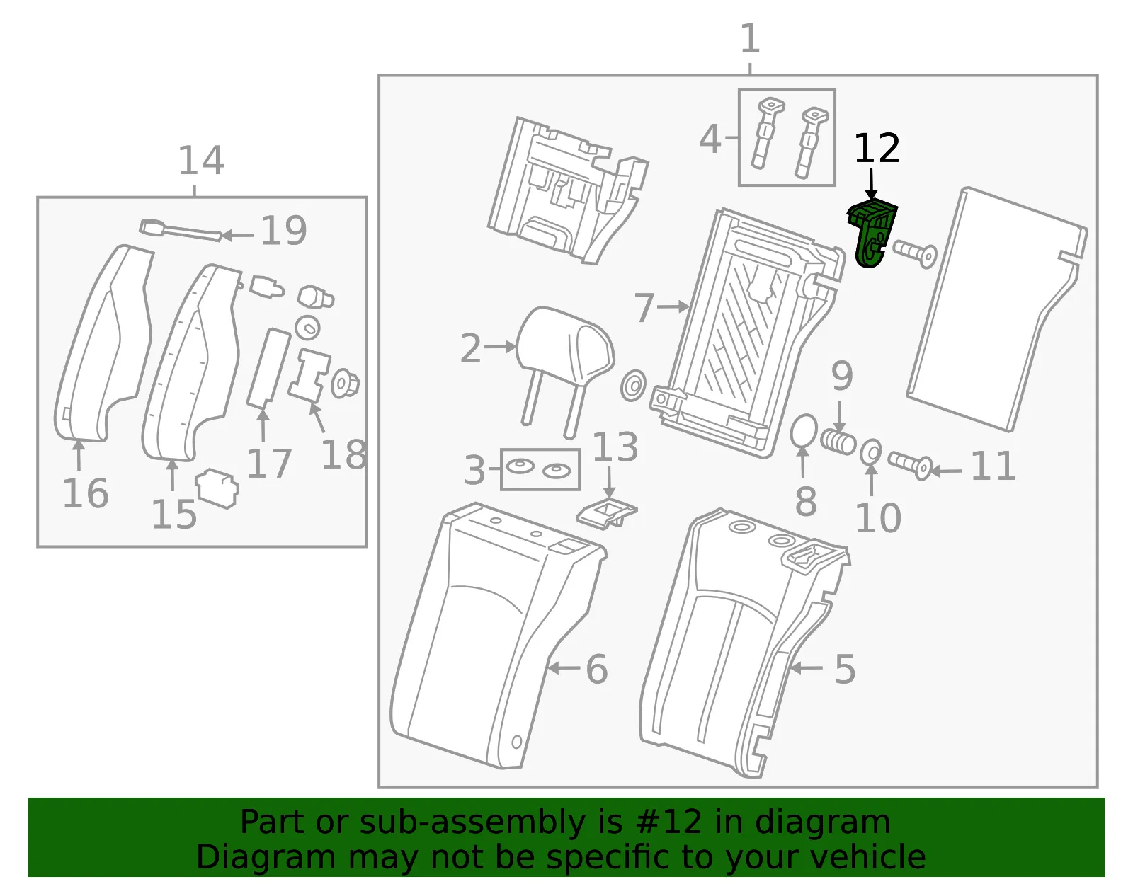 Latch - Driver's Side (LH) - GM (13481003) - view 5