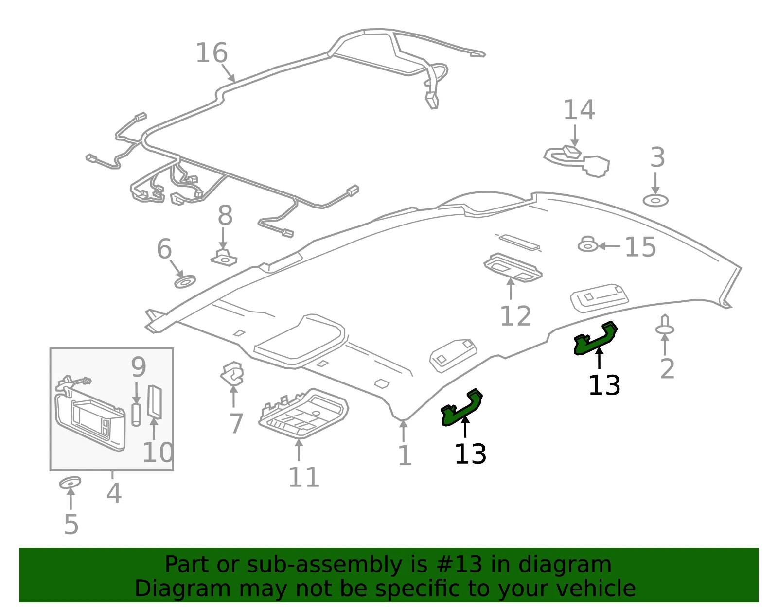 Grip Handle - GM (13488276) - view 3