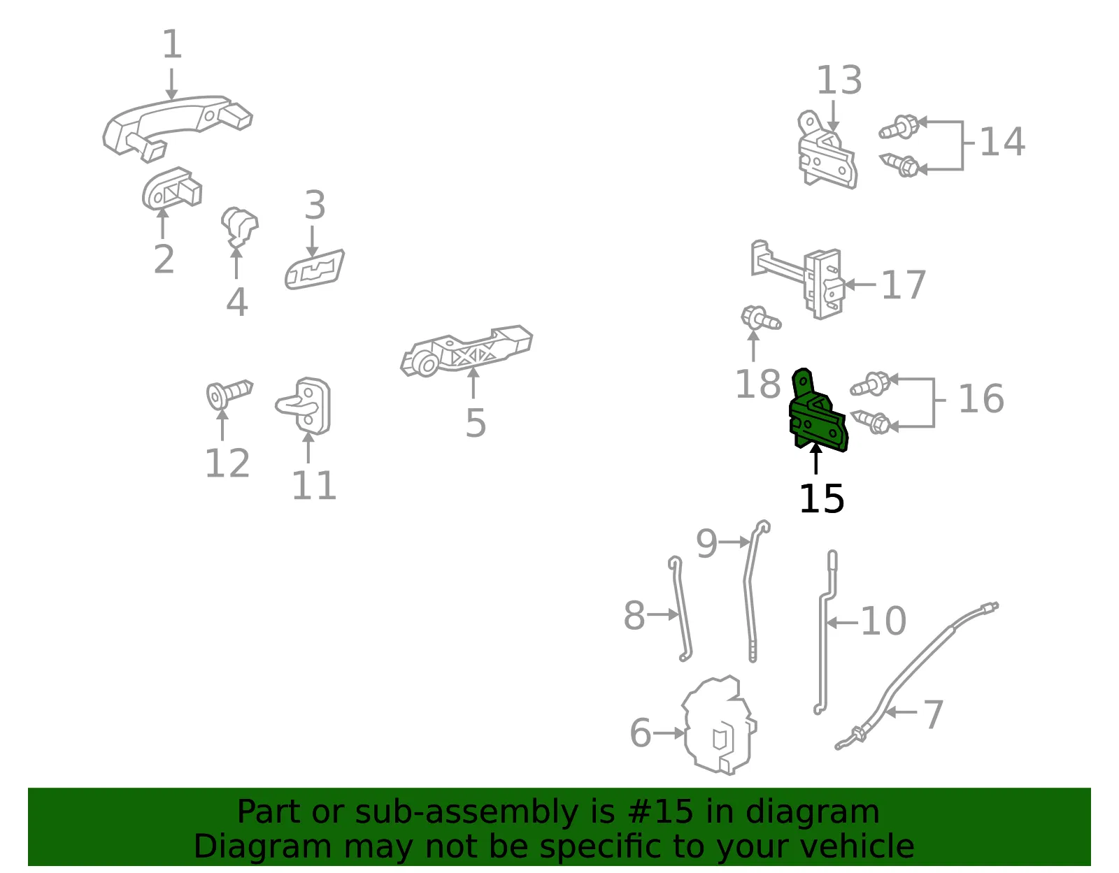 Door Hinge - ACDelco (13501715) - view 5