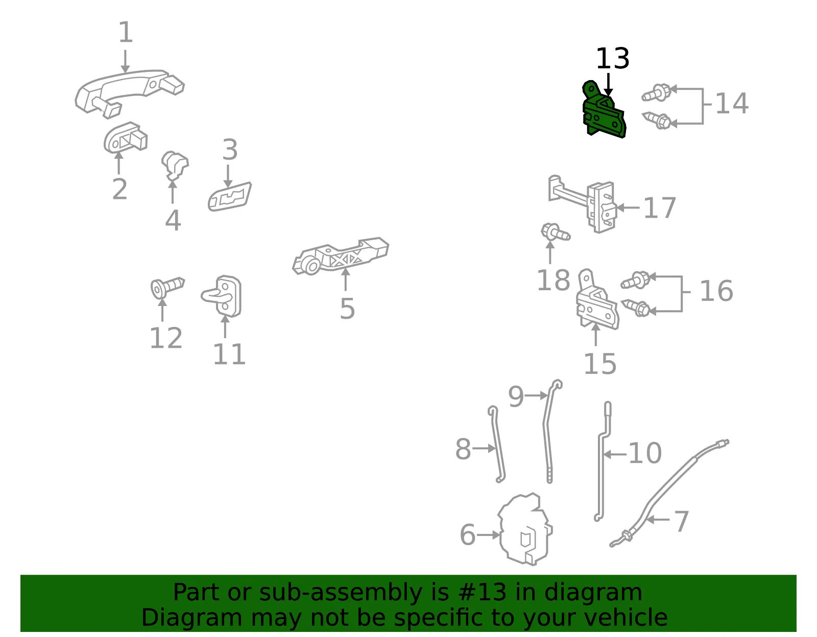 Door Hinge - ACDelco (13501716) - view 5