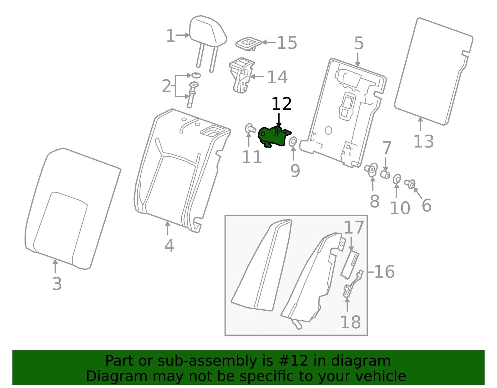Hinge - GM (13516115) - view 3