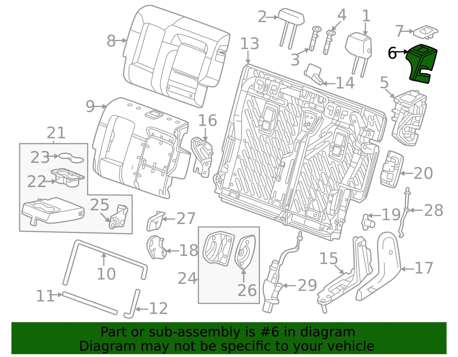 Latch Cover - GM (13539092) - view 3