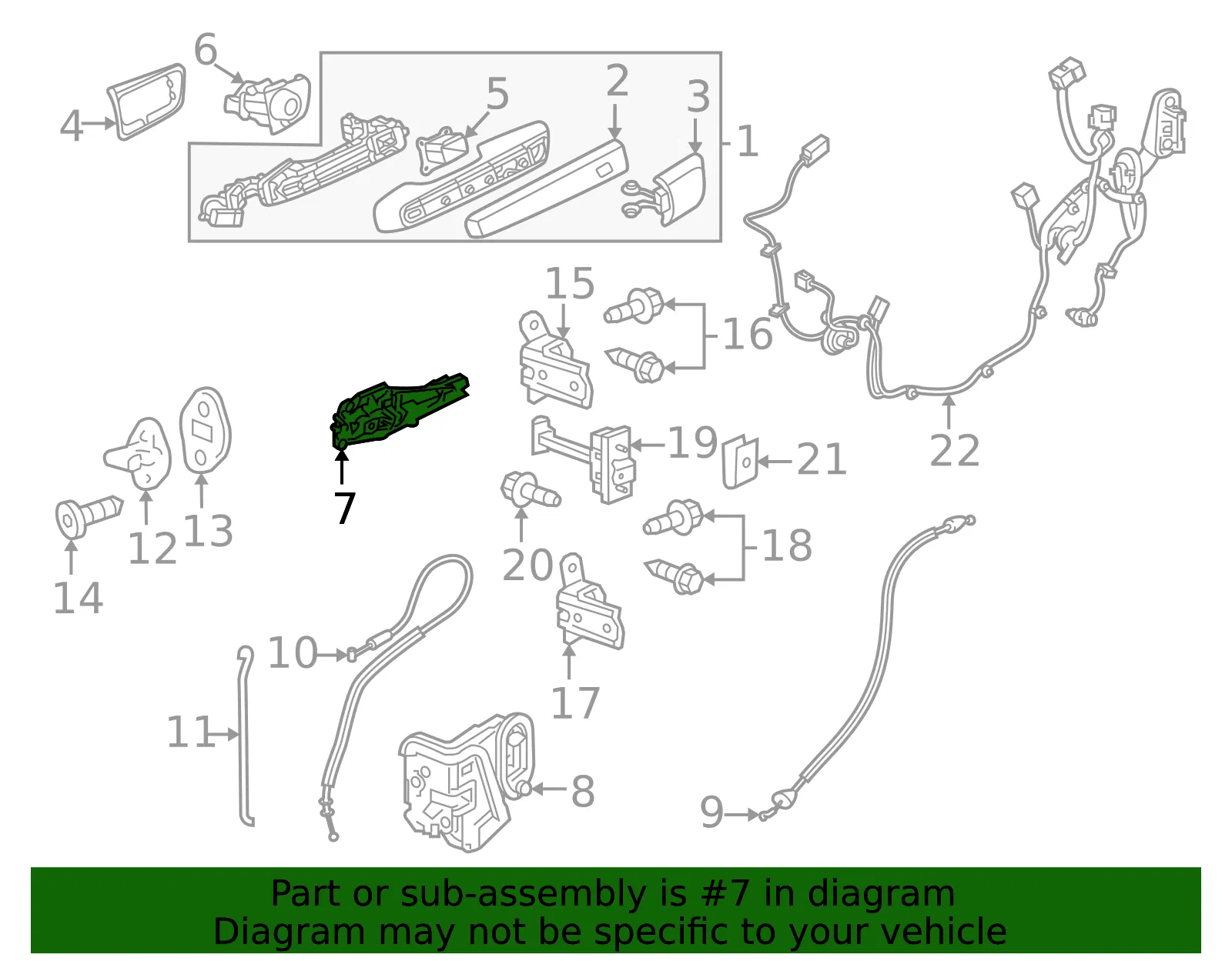 Handle Base - GM (13566475) - view 3