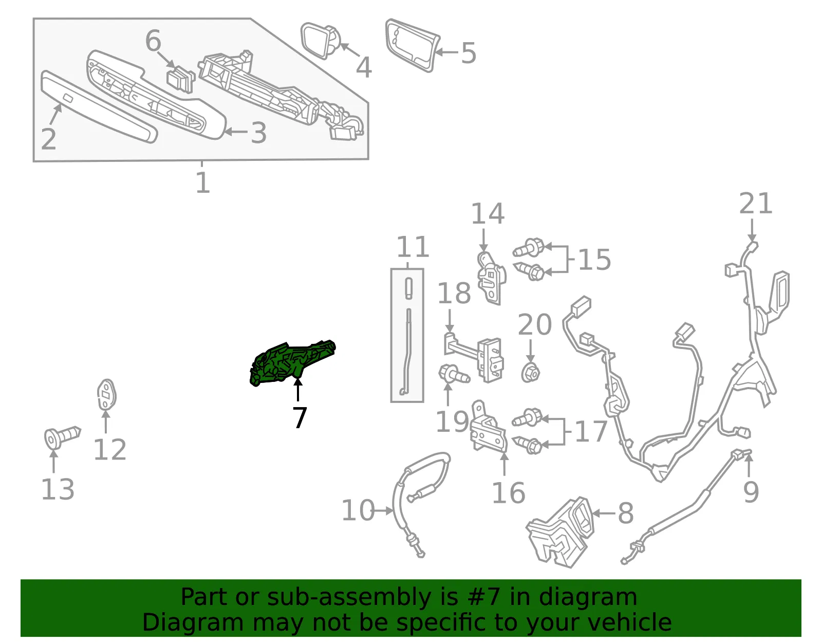 Handle Base - GM (13566476) - view 3