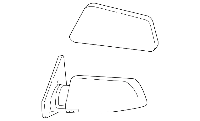Mirror Assembly O S Rear View - GM (15001802)