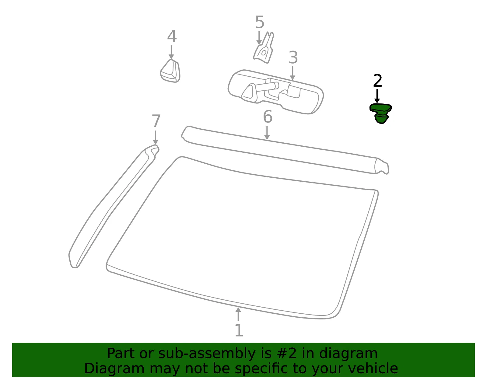 Windshield Support - GM (15061964) - view 5