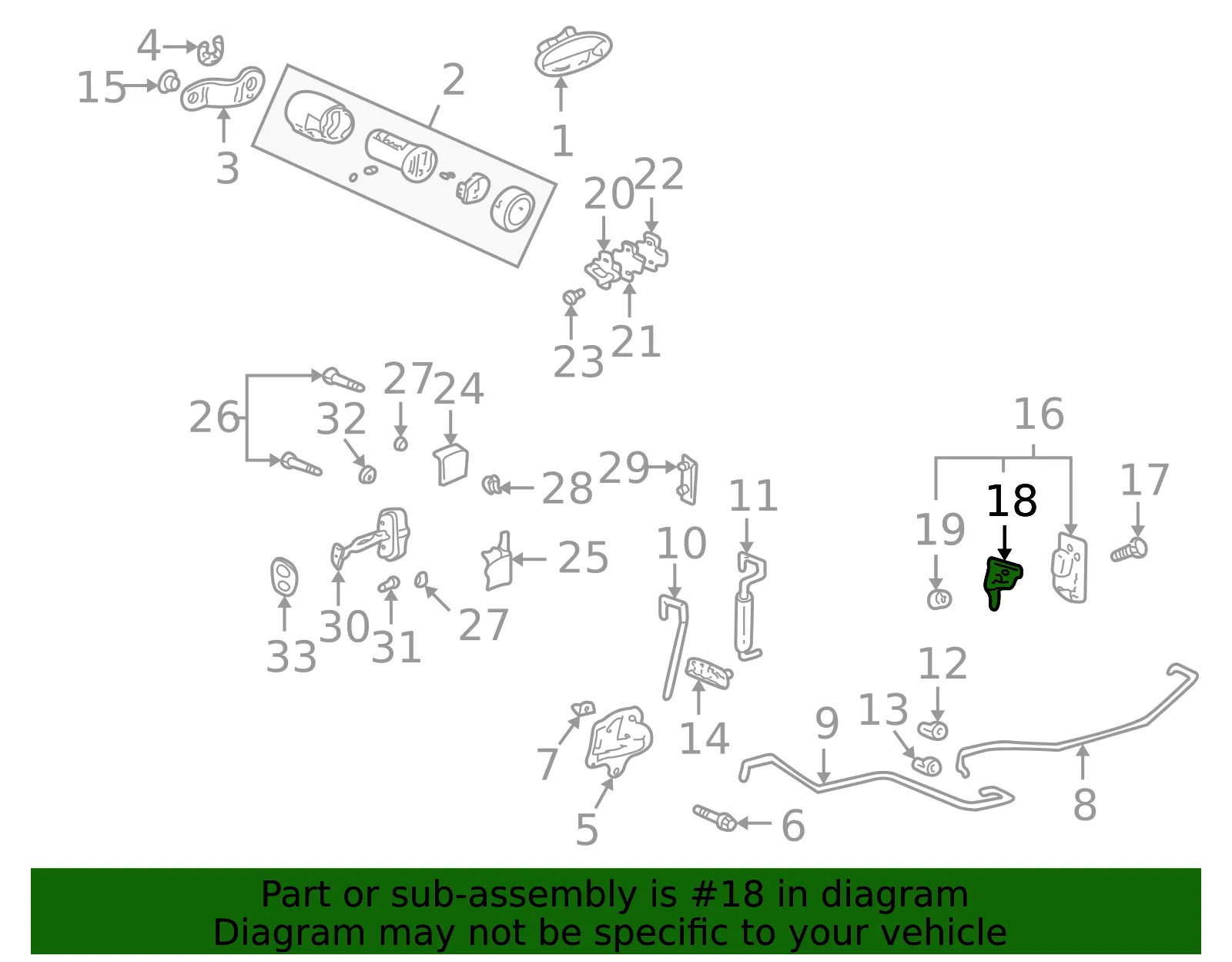 Driver Side Front Door Lock - ACDelco (15110643) - view 10