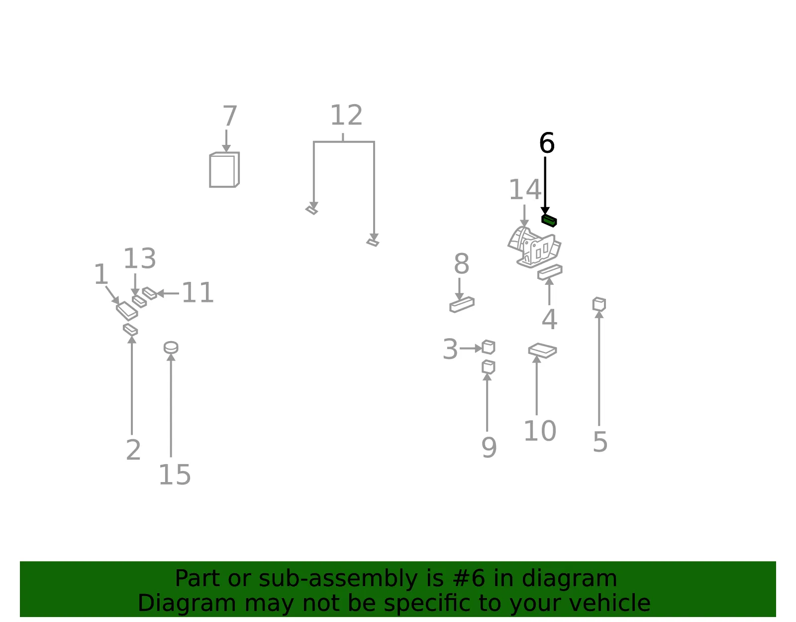 Jack Usage Information and Warning Label - GM (15123695) - view 3