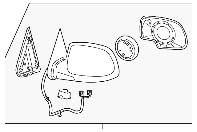 Driver Side Mirror - GM (15124827) - view 4