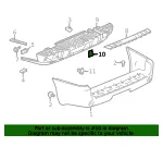 Rear Bumper Fascia Support Washer - GM (15206462) - view 6