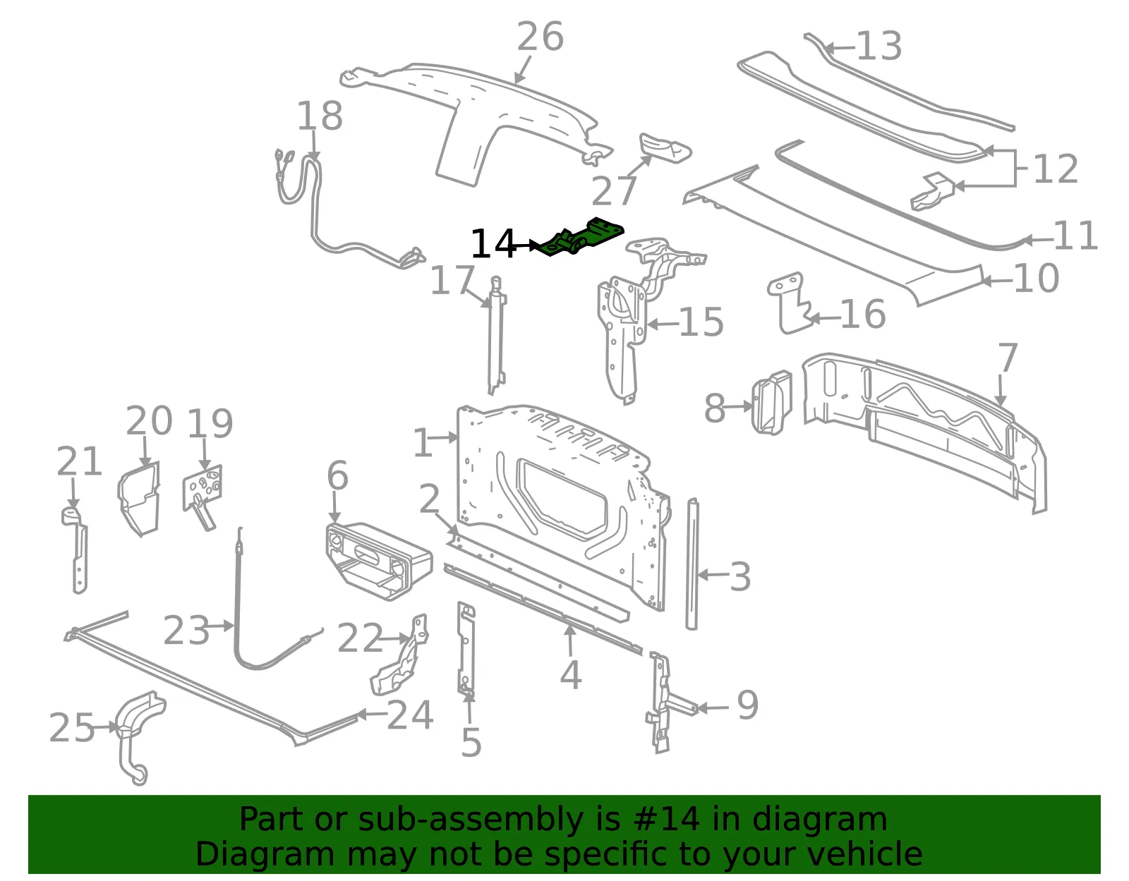 Hinge - GM (15208762) - view 2