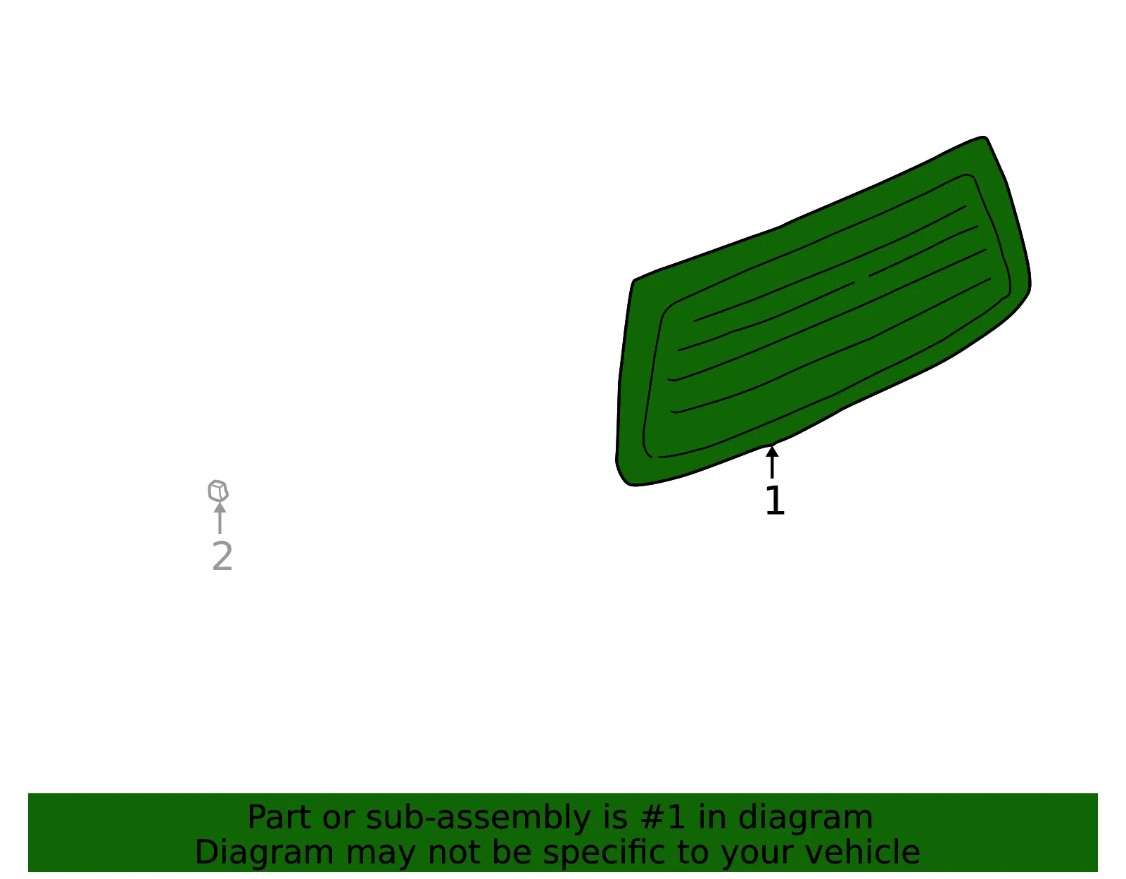 Window Assembly L/Gate - GM (15211473) - view 2