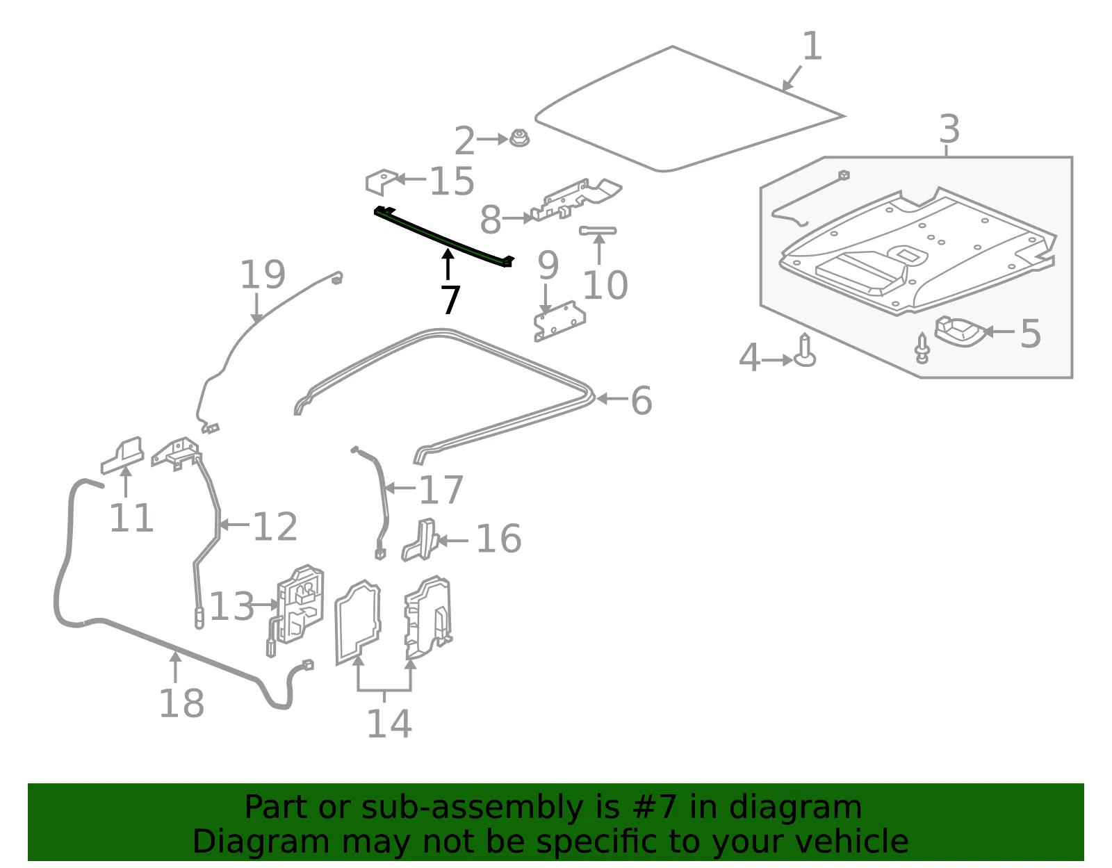 Upper Molding - GM (15228403) - view 2
