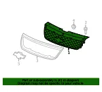 Front Upper Grille - GM (15266336) - view 7