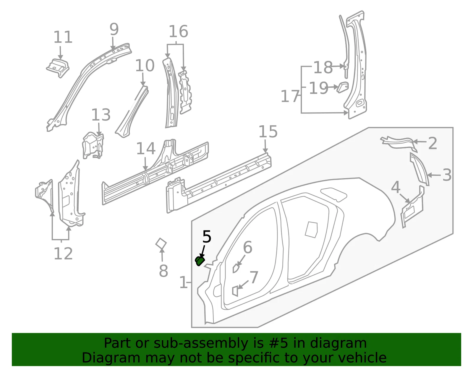Front Fender Upper Bracket - GM (15270553) - view 3