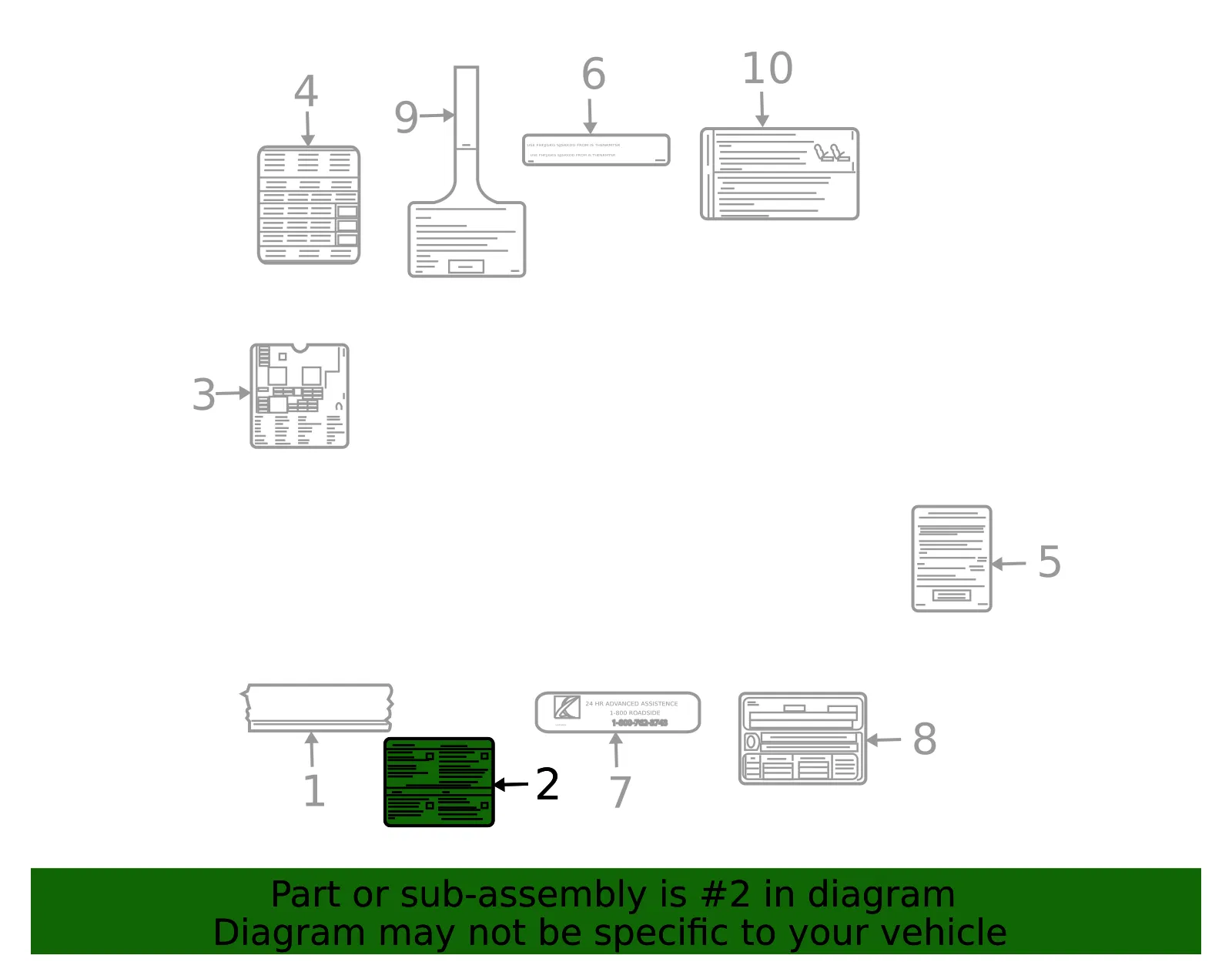 AC Label - GM (15284096) - view 3