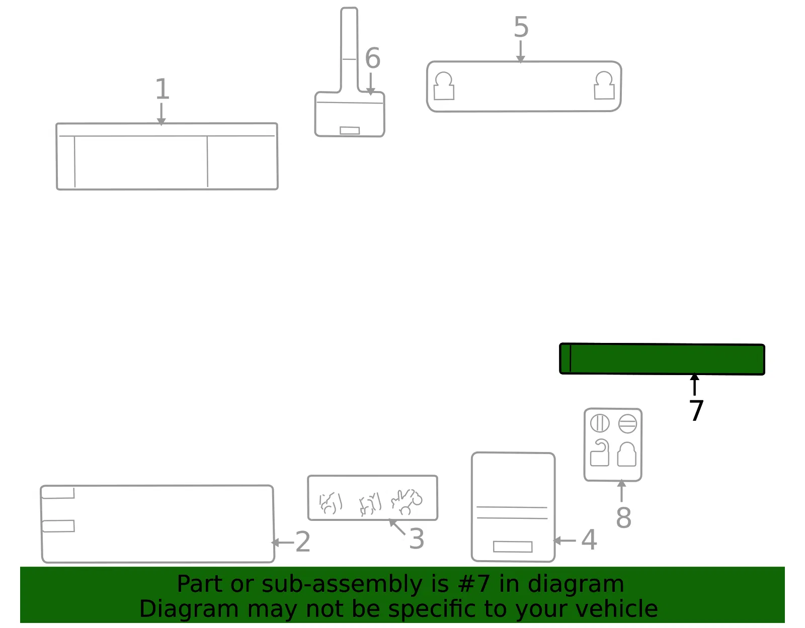 Jack Usage Label - GM (15293578) - view 3