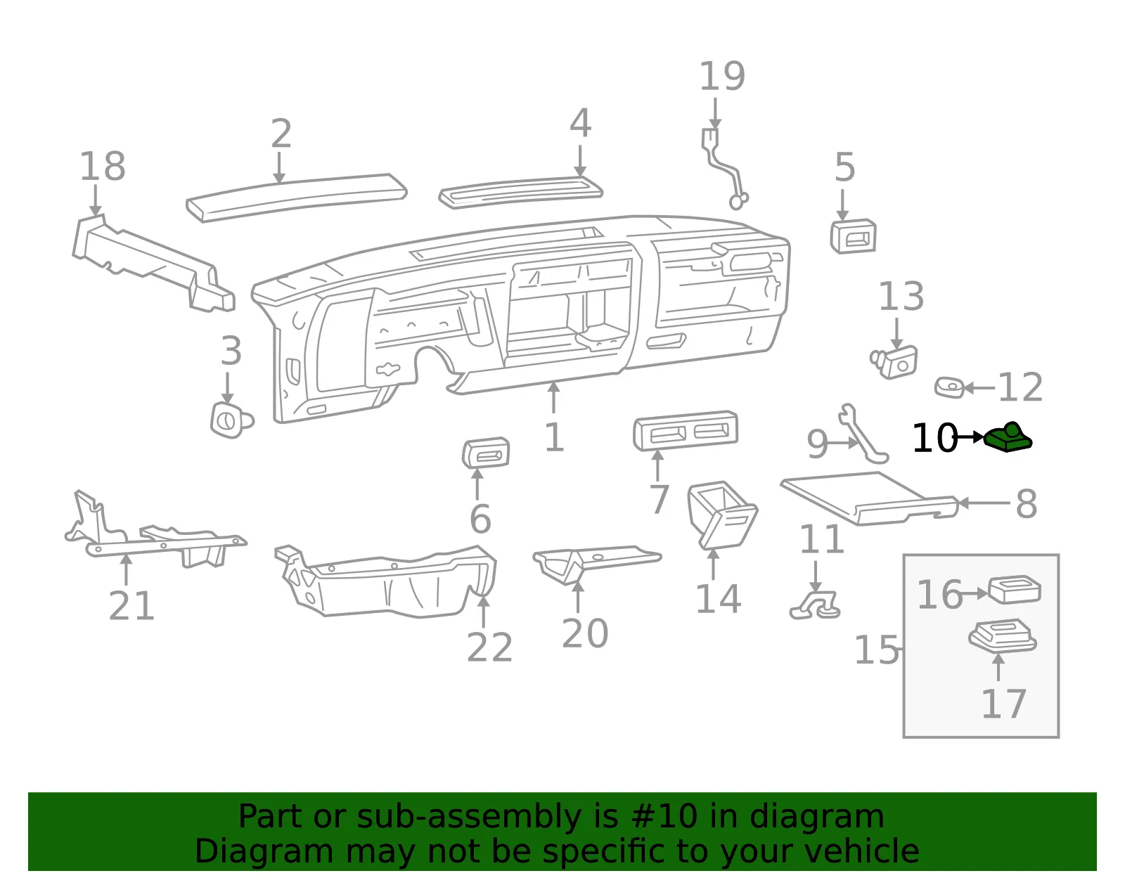 Latch Assembly I P Gl Bx Graphi - GM (15657521) - view 2
