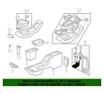HINGE F FLR CNSL DR - GM (15683366) - view 4