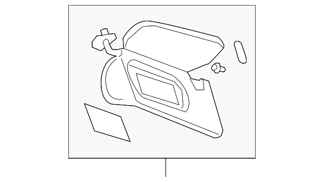 Sunshade Assembly *Tuxedo Blue - GM (15786327)