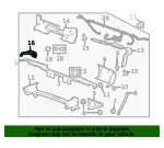 Rear Driver Side Bumper Step Pad Insert - GM (15822921) - view 9