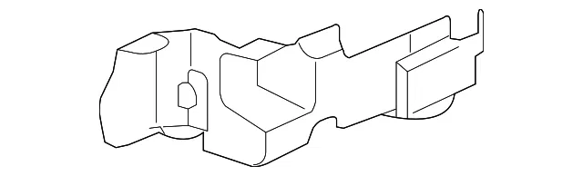 Driver Side Engine Splash Shield - GM (15826162) - view 2