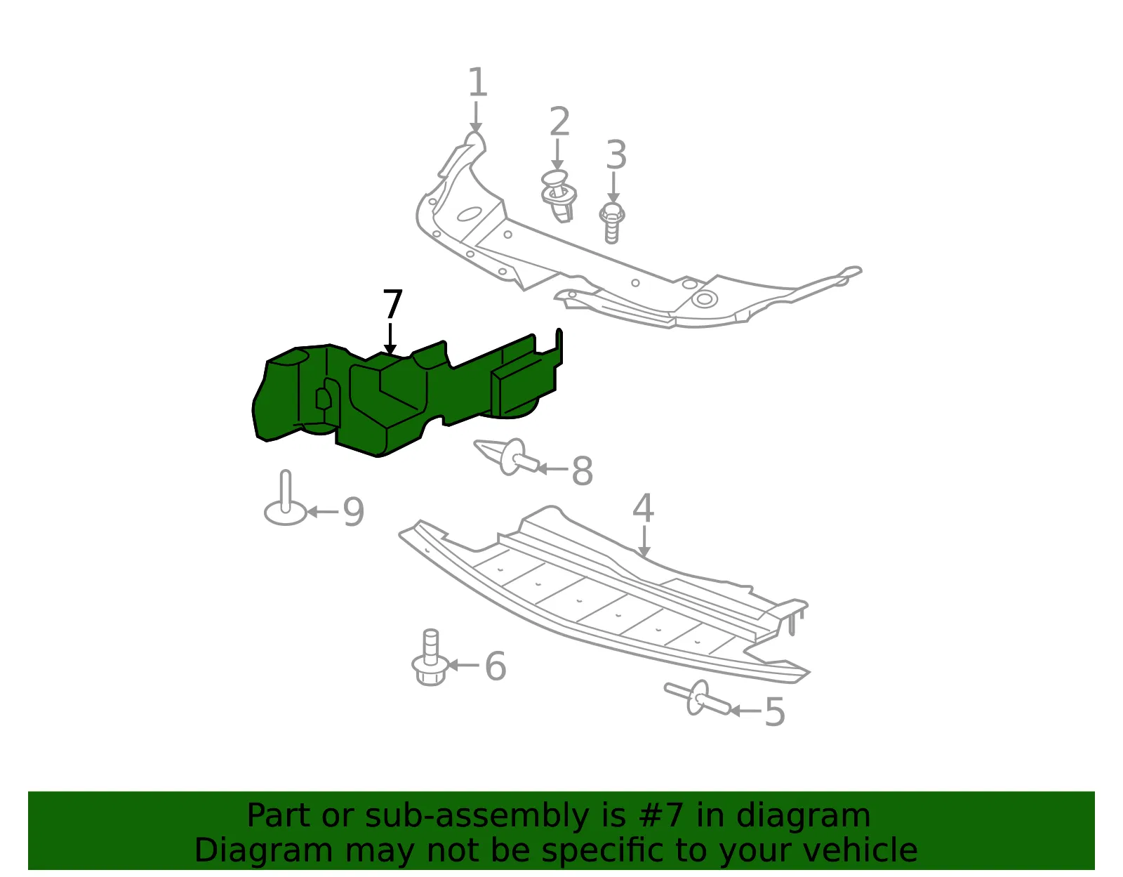 Driver Side Engine Splash Shield - GM (15826162) - view 3