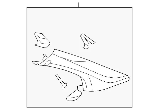 Molding Assembly Windshield Garn *Gray - GM (15827882)