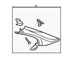 Molding Assembly Windshield Garn *Gray - GM (15827882) - view 3