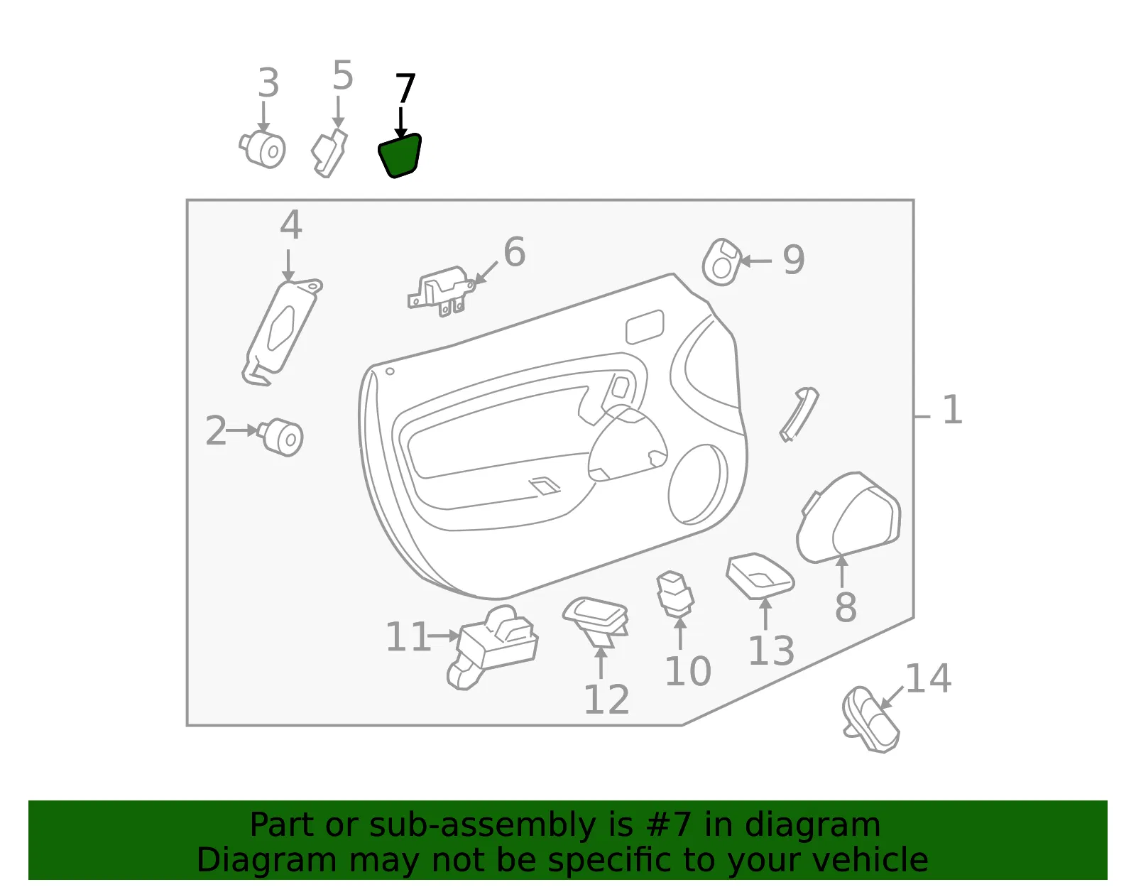 Handle, Inside Plug - GM (15852769) - view 2