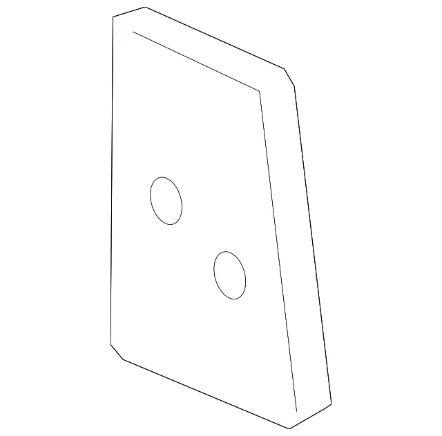 Driver Side Door Upper Hinge Anchor Plate - GM (15868708) - view 3