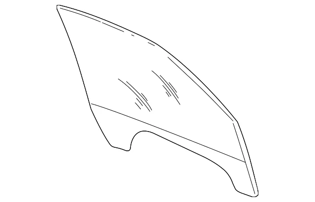 Driver Side Front Door Window - GM (15891714) - view 2