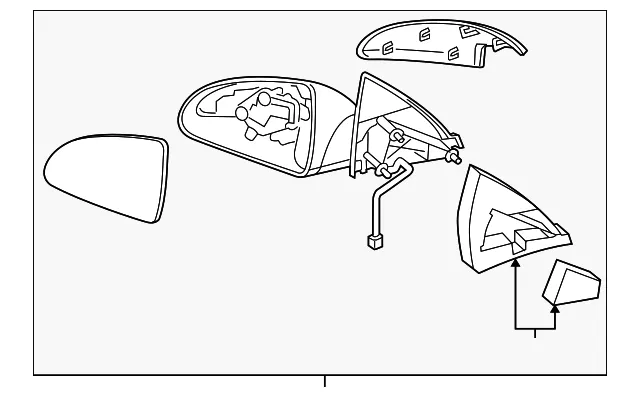 Mirror Assembly - GM (15921262) - view 3