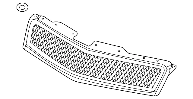 Front Upper Grille - GM (15944625) - view 2