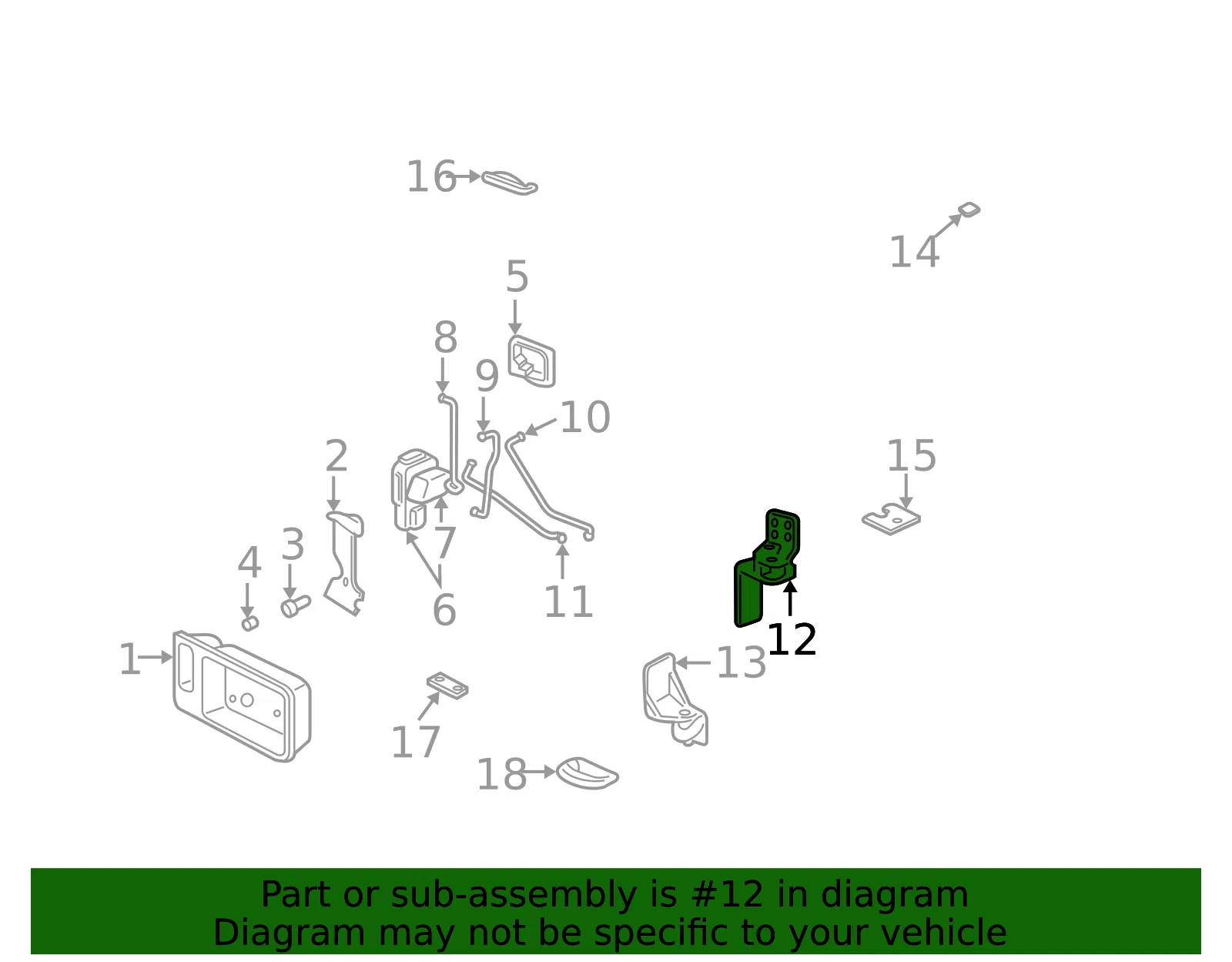 Door Hinge - GM (15994452) - view 4