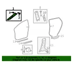 Molding Windshield Side Garn *Gray - GM (19184758) - view 4