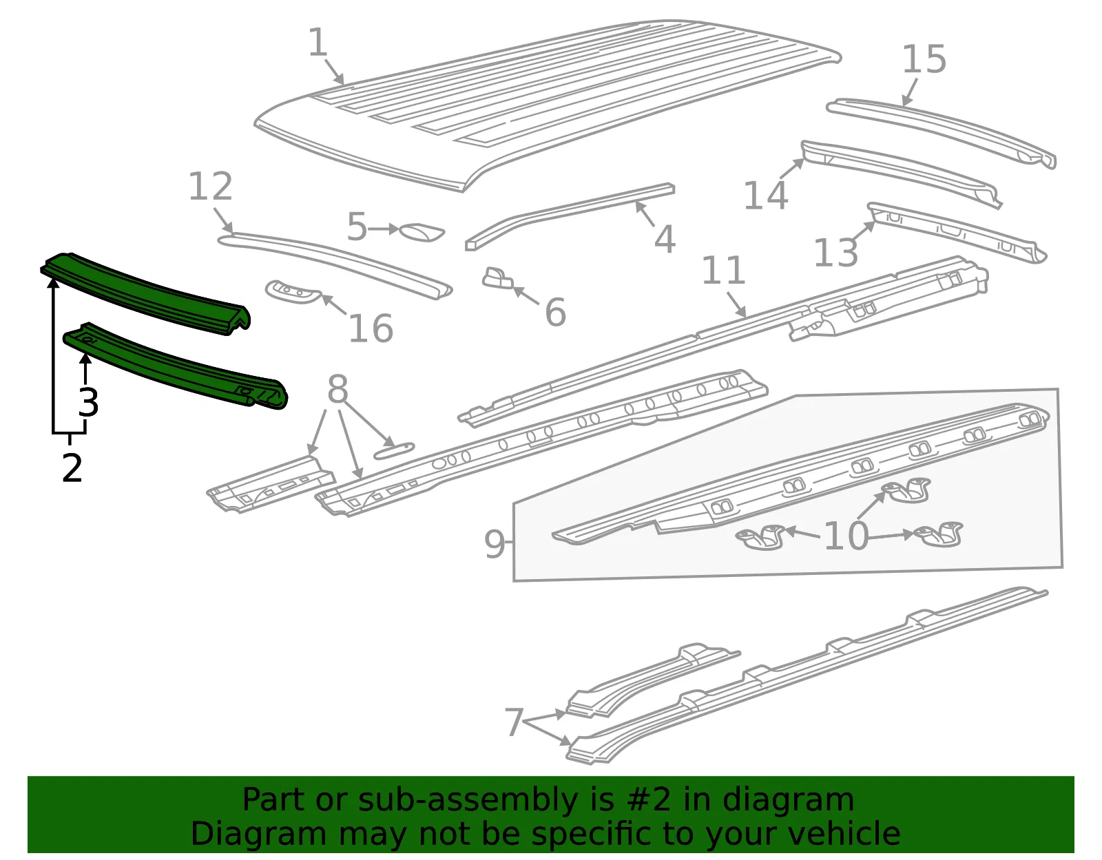 Windshield Frame - GM (19256761) - view 2