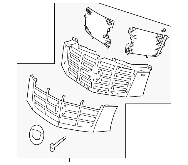 Grille Assembly - GM (19260460)