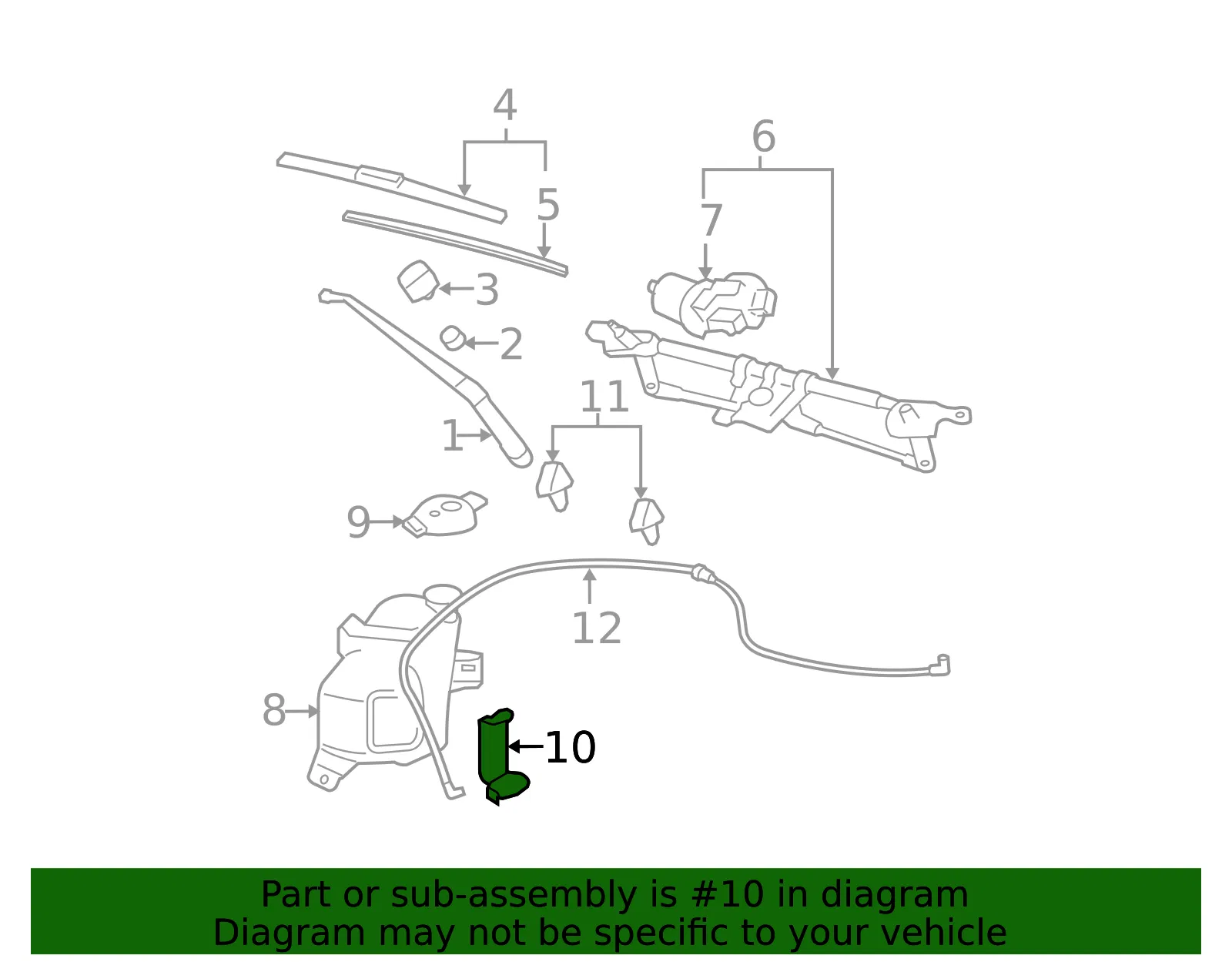 Windshield Washer Pump - GM (19330913) - view 6