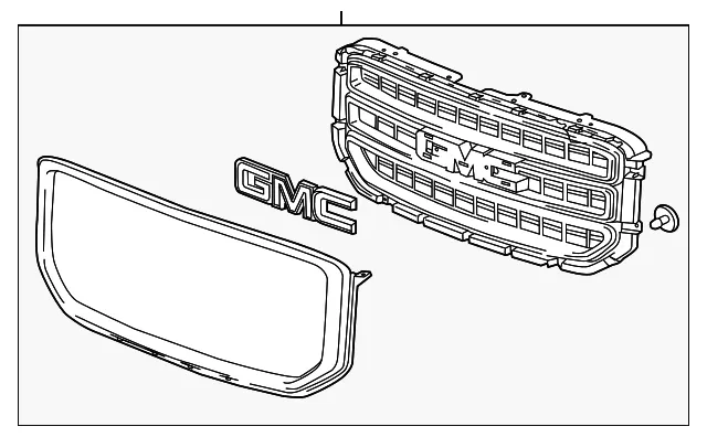 Front Upper Grille - GM (19419257) - view 3